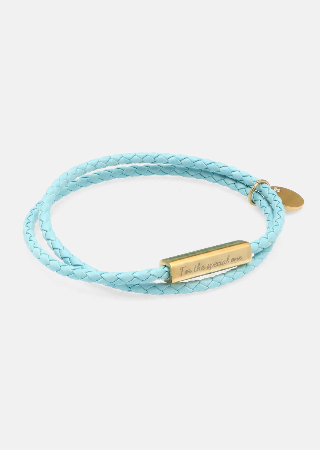 Leather Bracelet Azure Charm