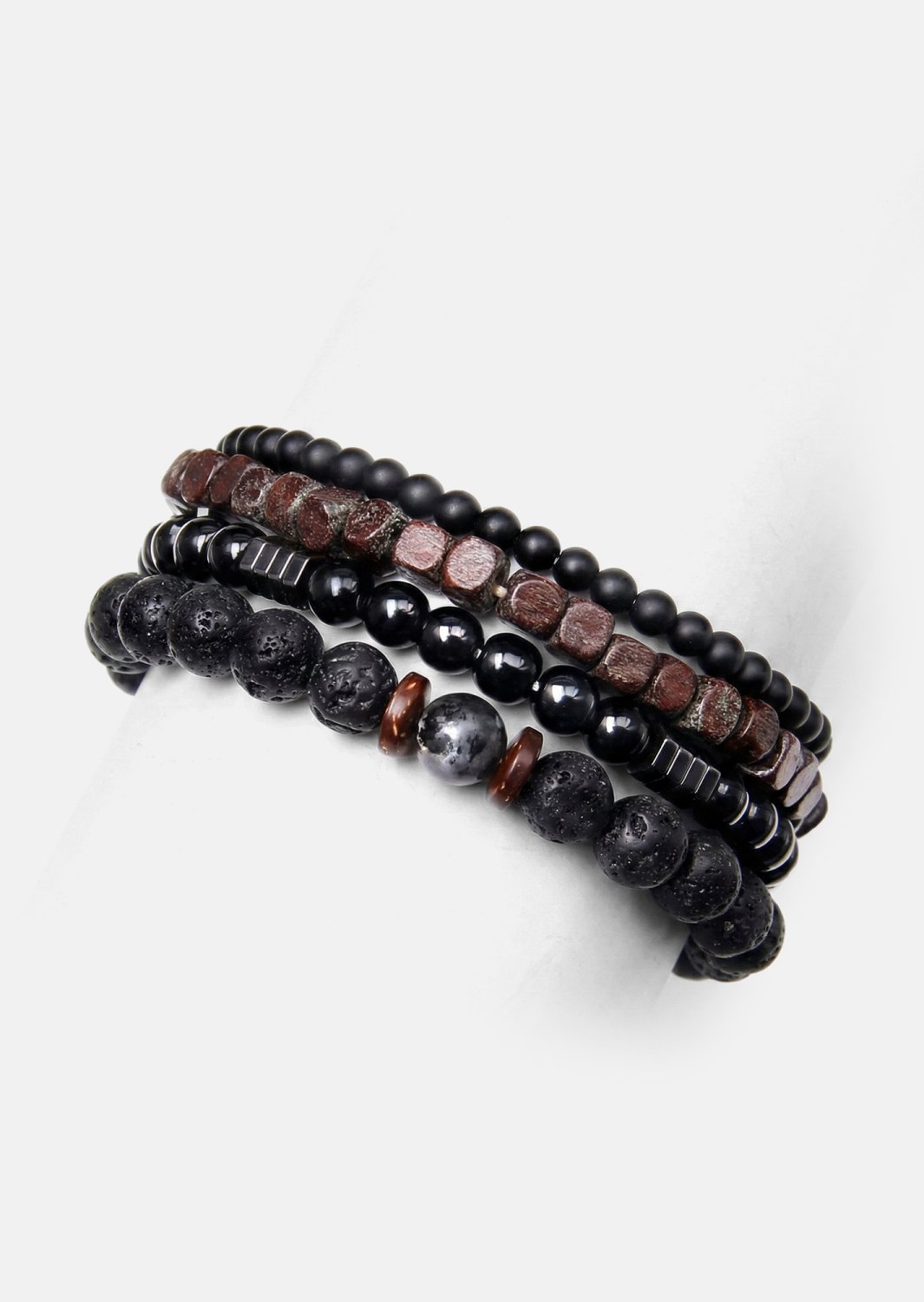 Beaded Bracelet Obsidian Knack