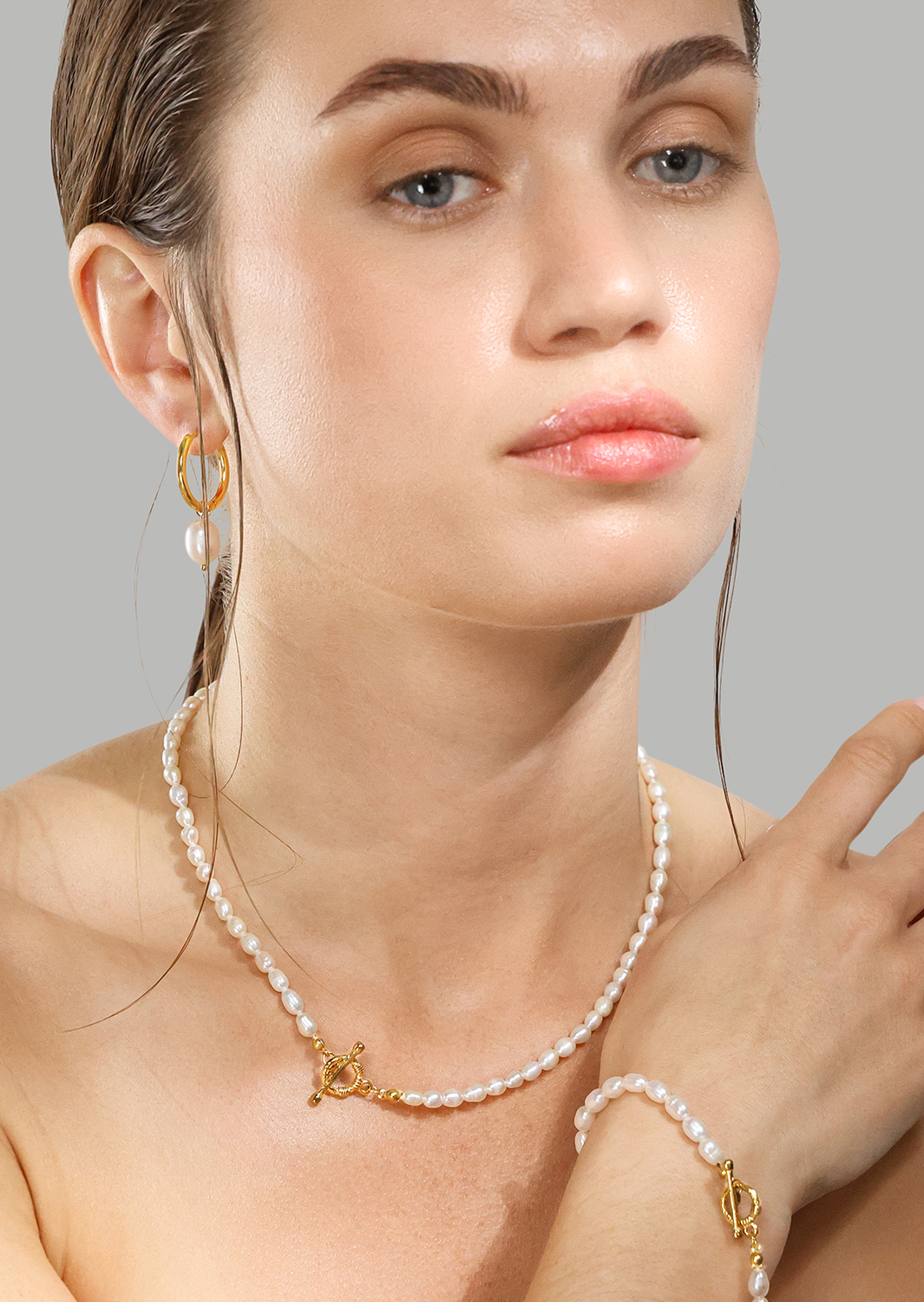 Necklace Classic Pearl - 18k Gold Plated