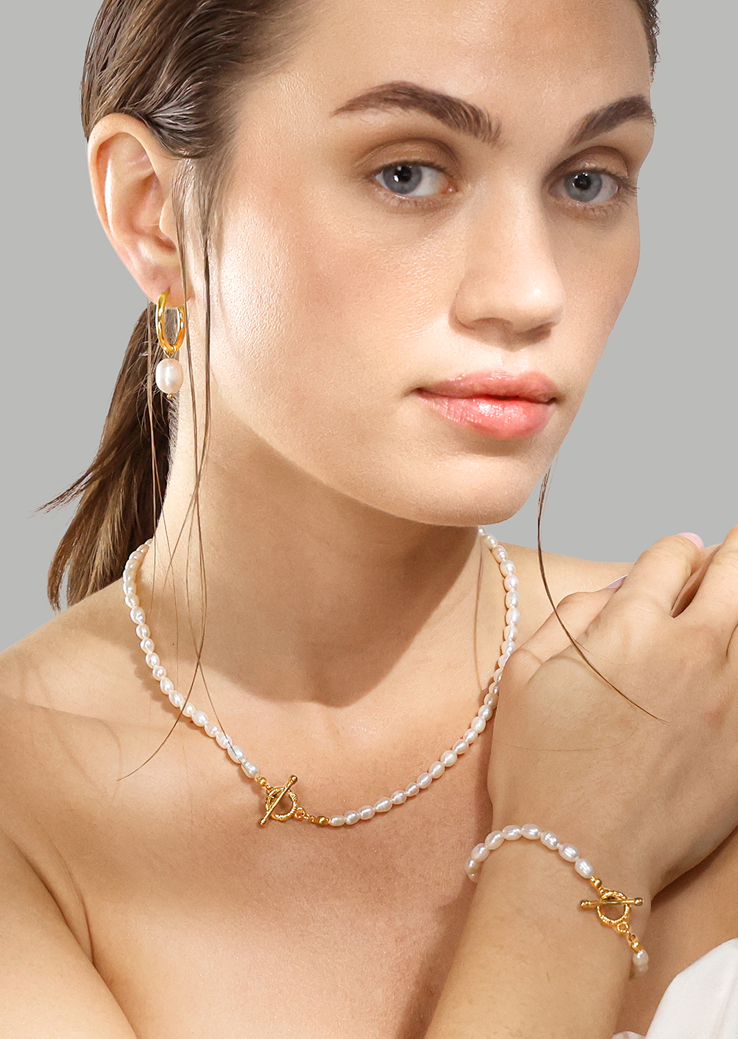 Necklace Classic Pearl - 18k Gold Plated