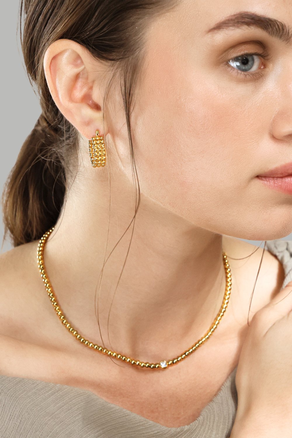 Earrings Sfera – 18k Gold Plated
