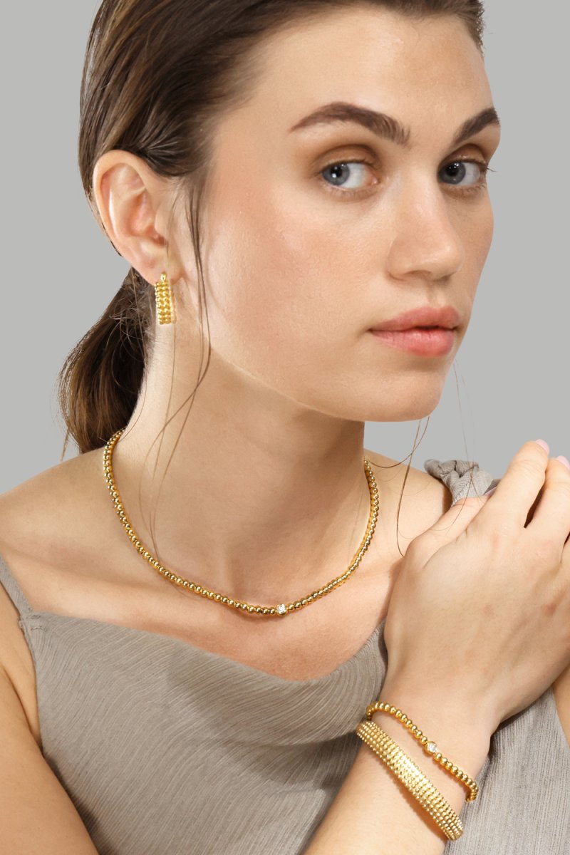 Earrings Sfera – 18k Gold Plated
