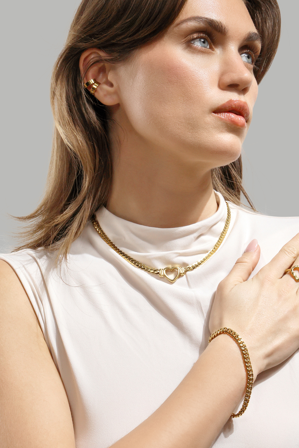 Earring Petite Hoop- 18k Gold Plated