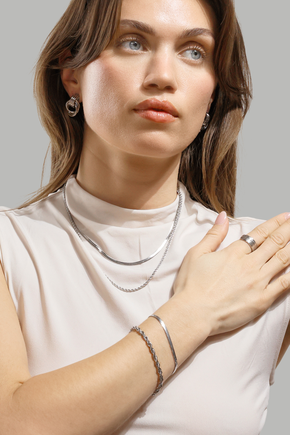 Earrings Unity Loop - Silver Plated