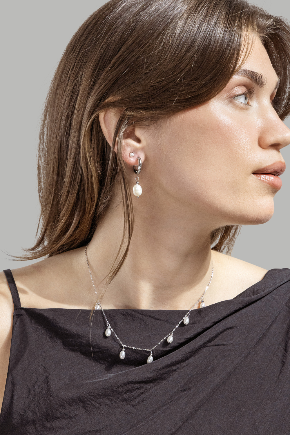Earring Ocean- Silver Plated