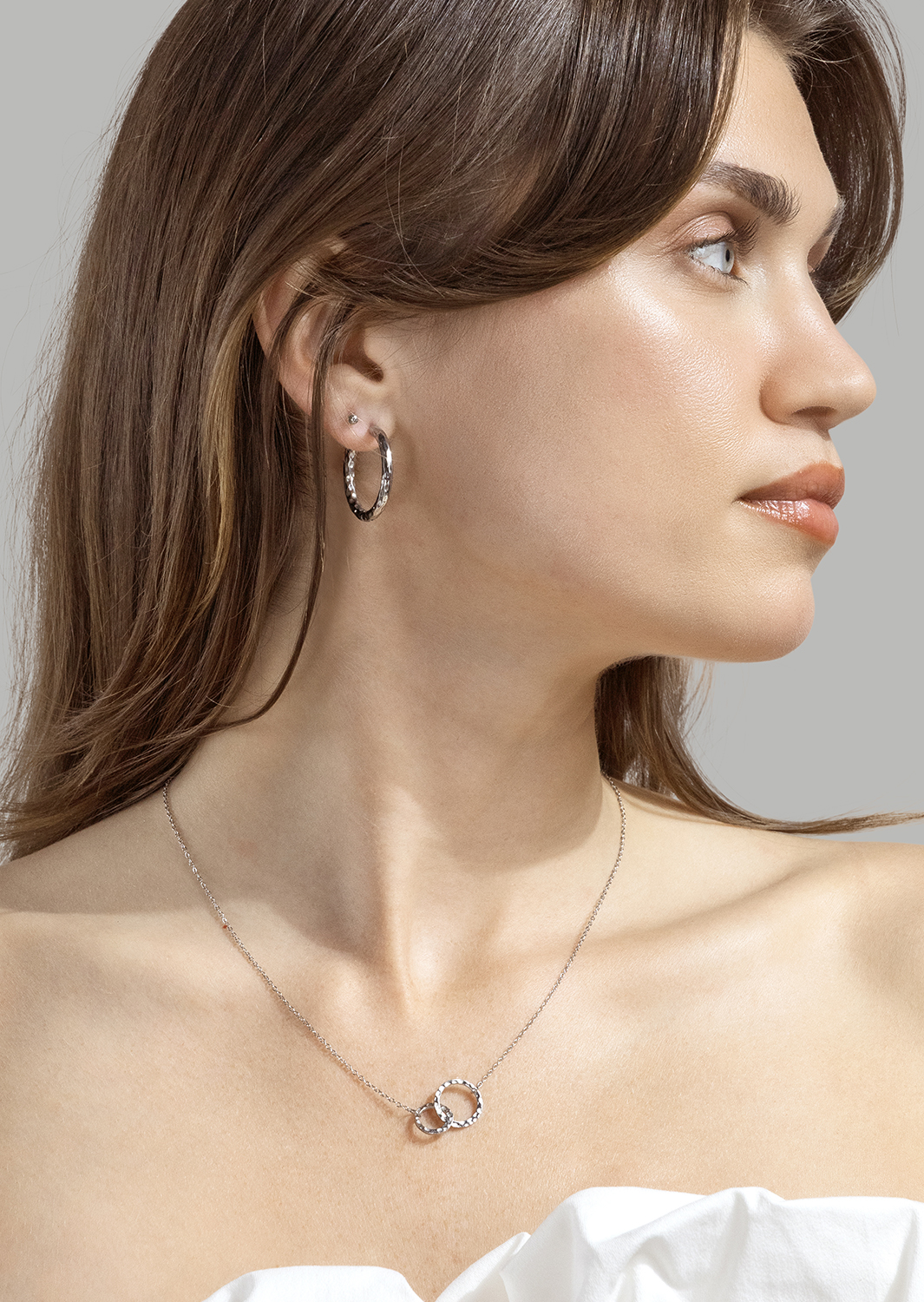Earring Everyday Hoops - Silver Plated