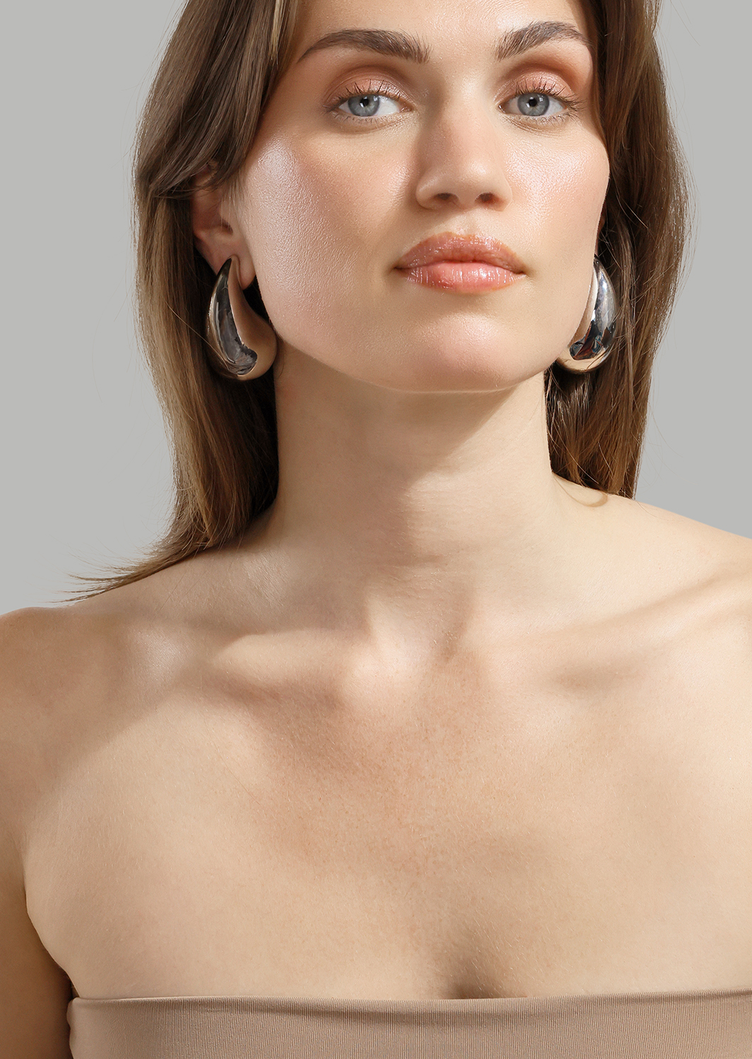 Earring Liquid Glow - Silver Plated