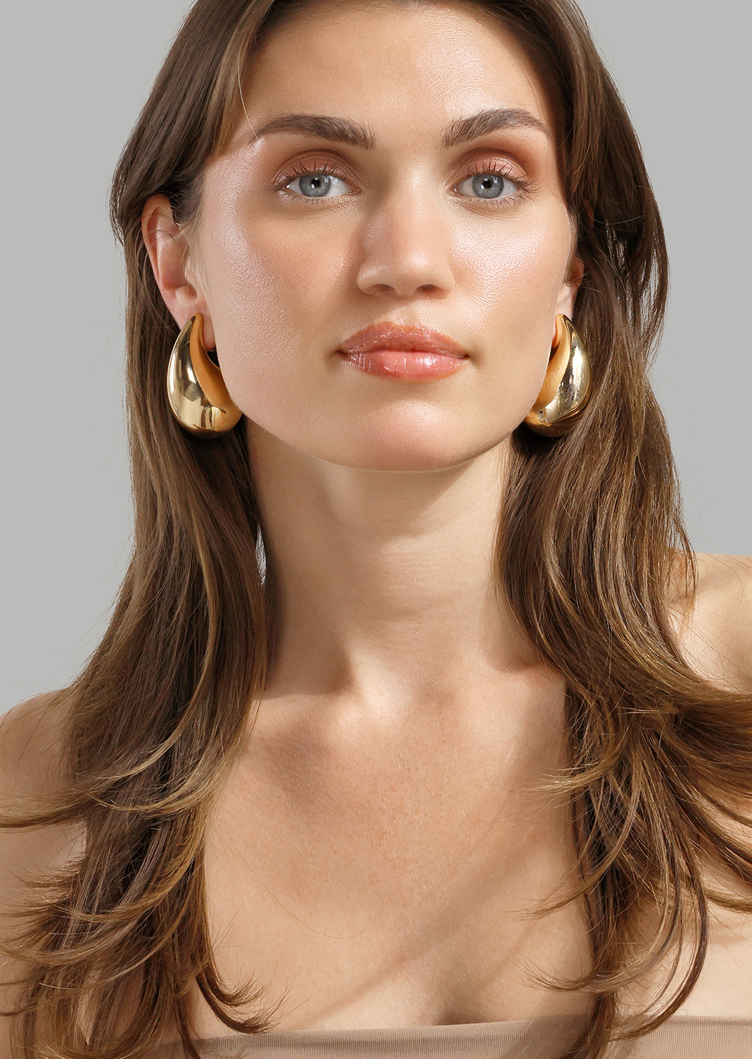 Earring Liquid Glow - 18k Gold Plated
