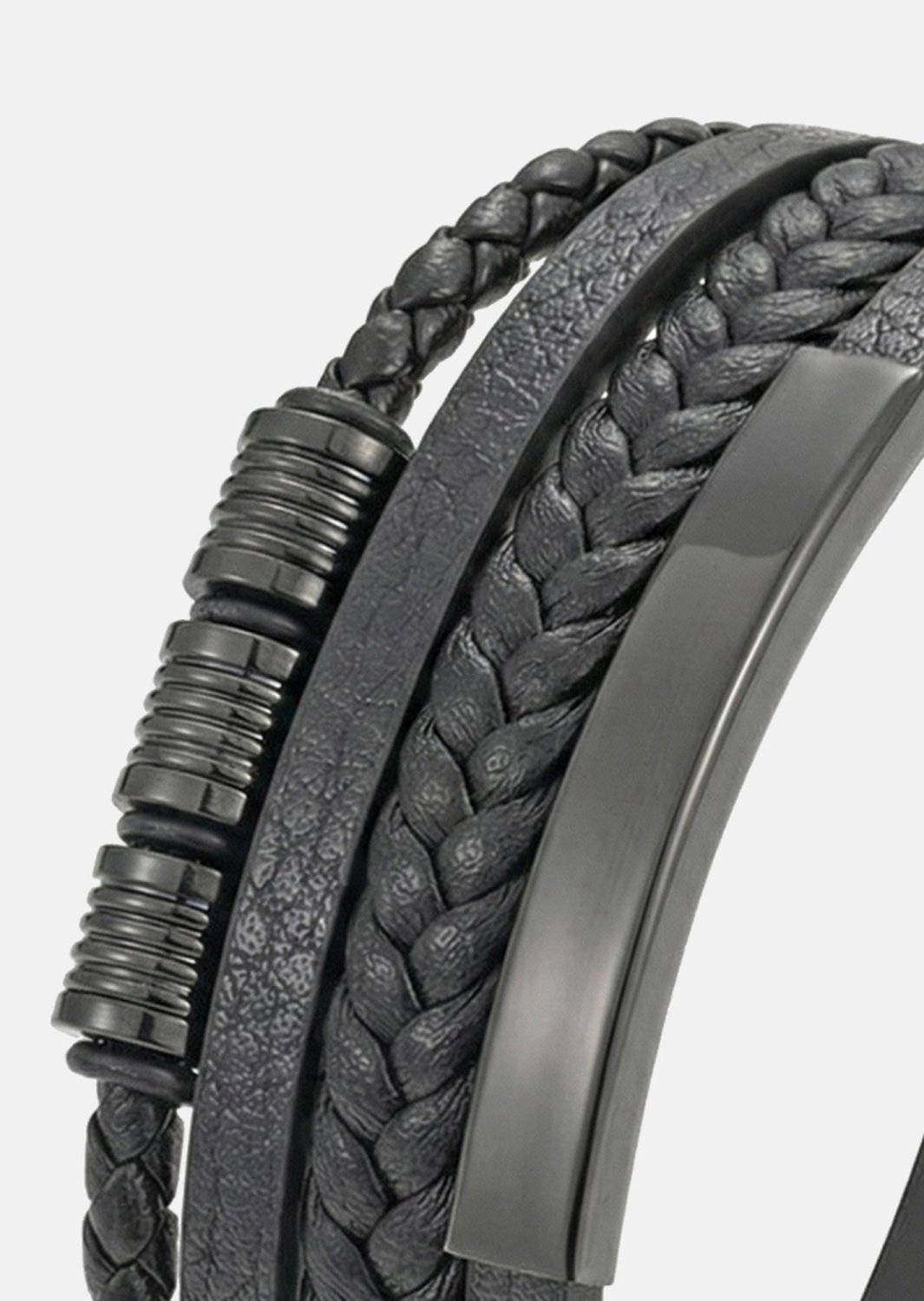 Leather Bracelet Iron Vow