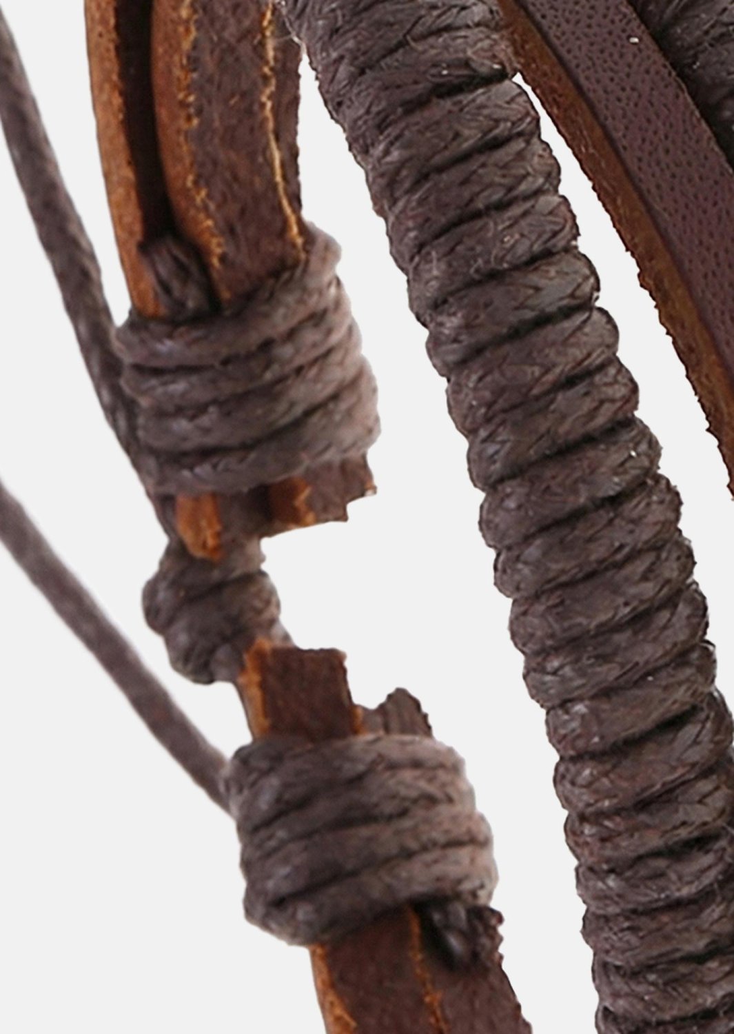 Leather Bracelet Echelon Weave