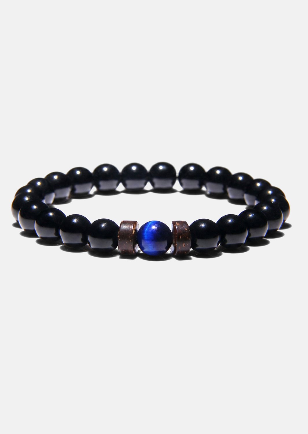 Beaded Bracelet Obsidian Axis