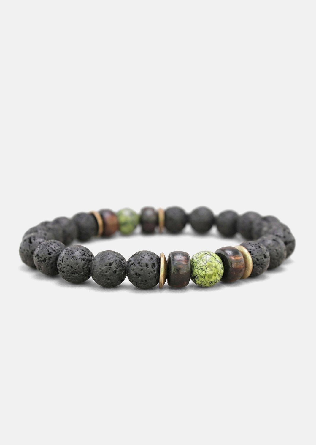 Beaded Bracelet Obsidian Whirl