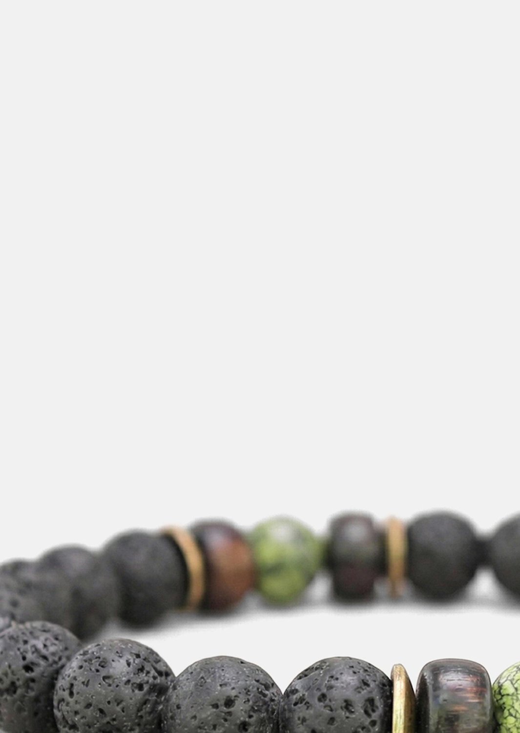 Beaded Bracelet Obsidian Whirl