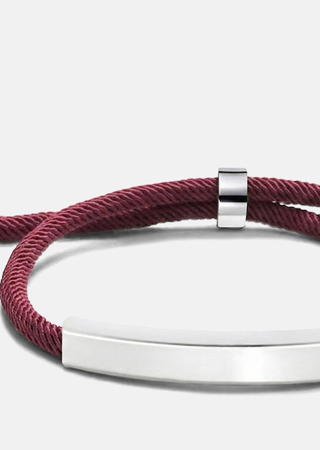 Cord Bracelet Steel Horizon