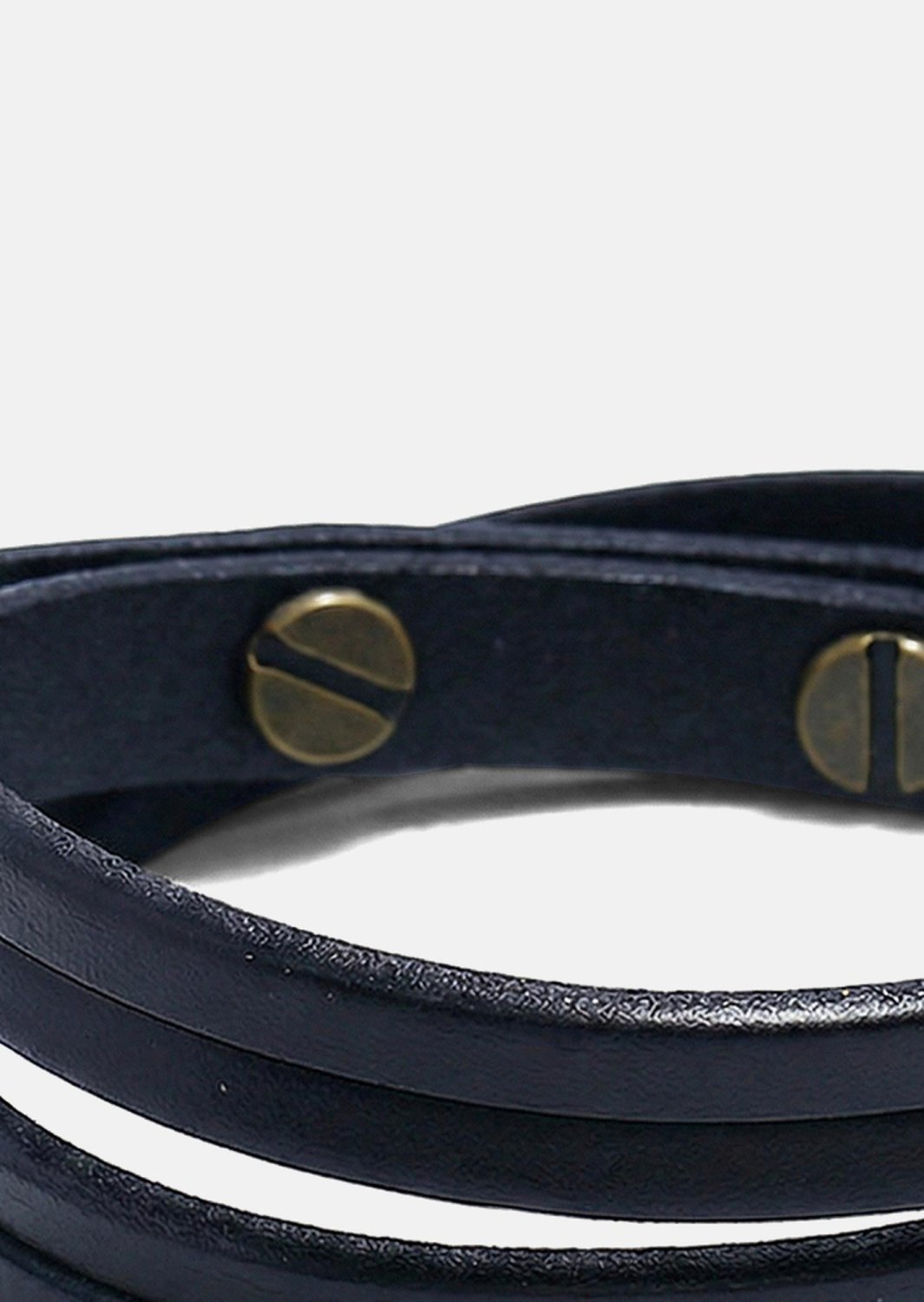 Leather Bracelet Ebon Twist