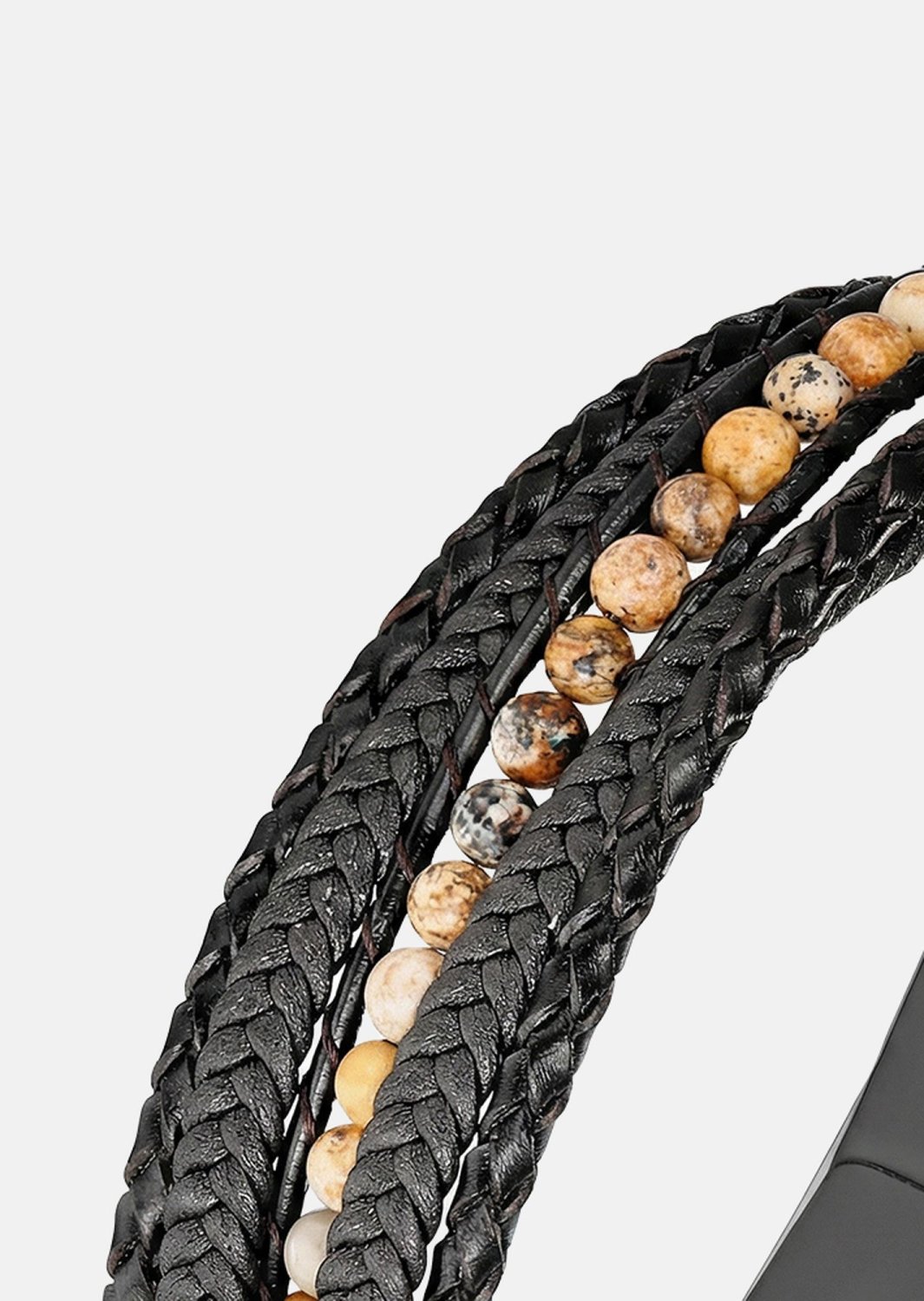 Leather Bracelet Granite Finery