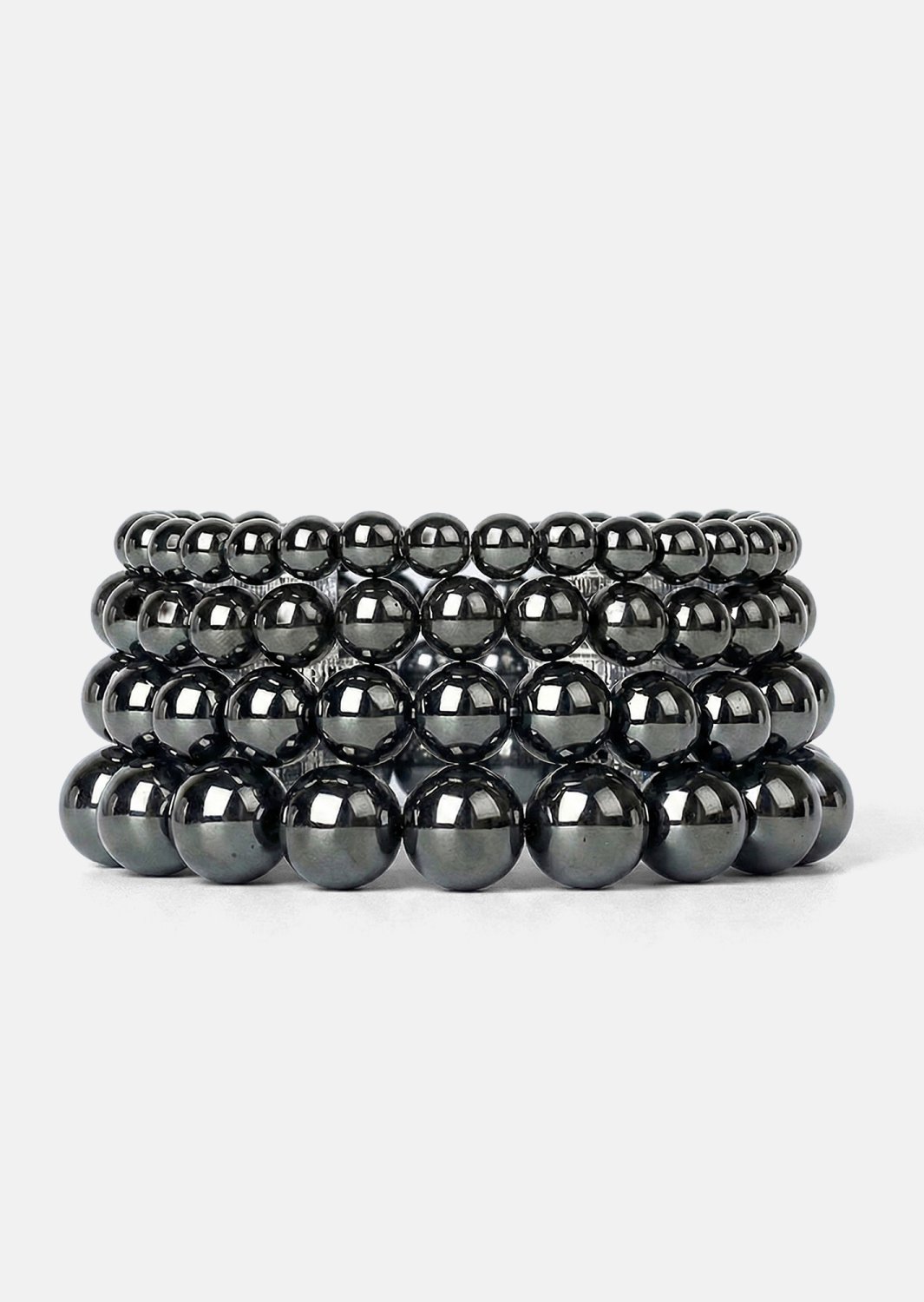 Beaded Bracelet Obsidian Flow