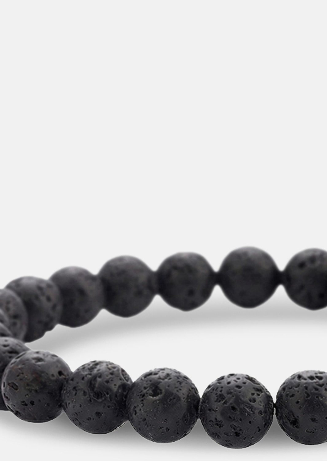 Beaded Bracelet Obsidian Thread