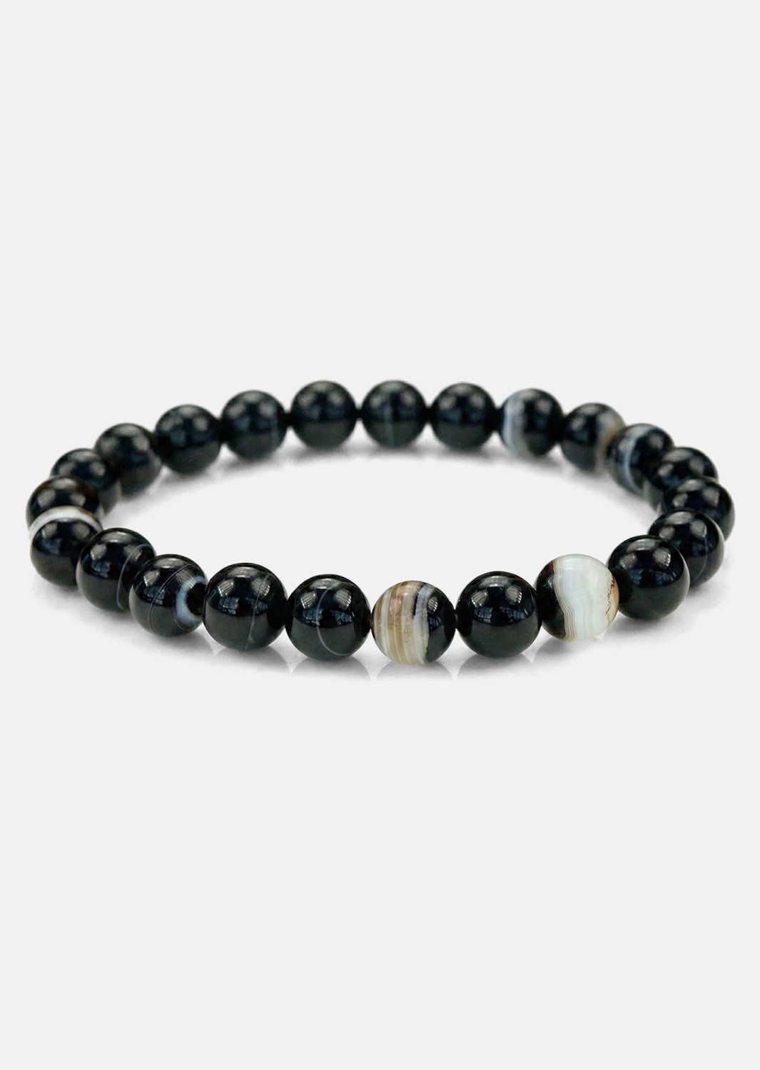 Beaded Bracelet Obsidian Stride