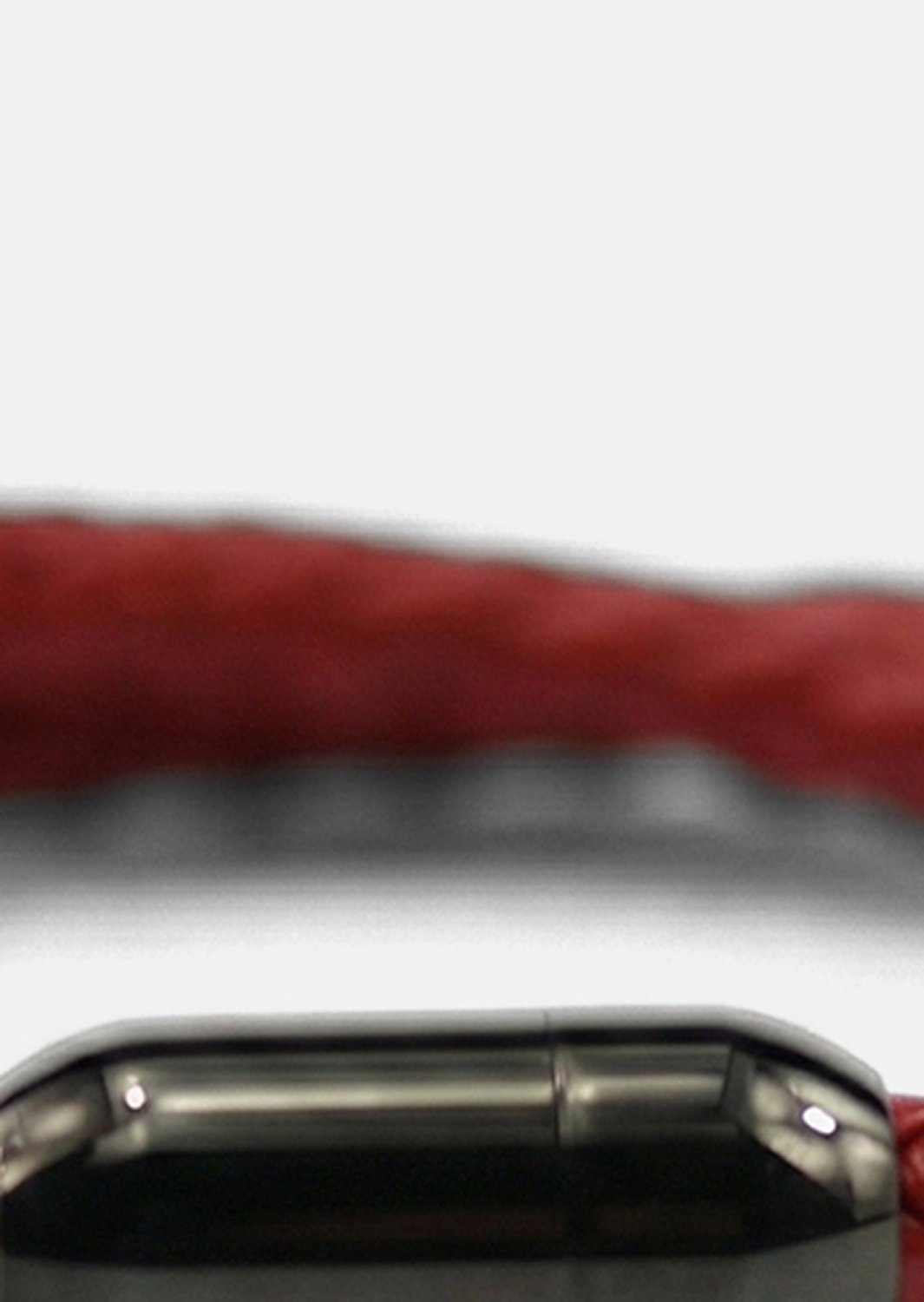 Leather Bracelet Crimson Edge