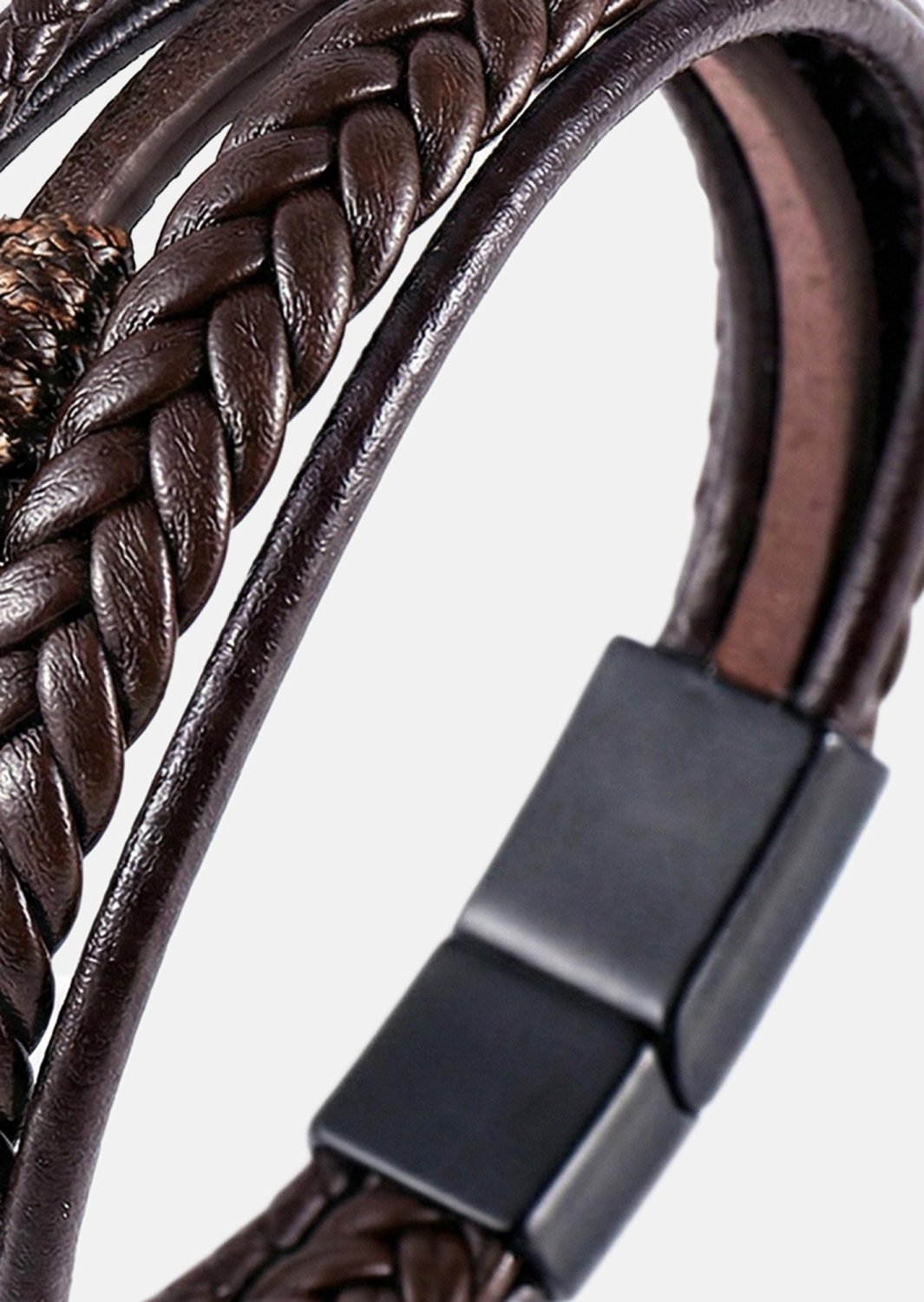 Leather Bracelet Cavalier Weave