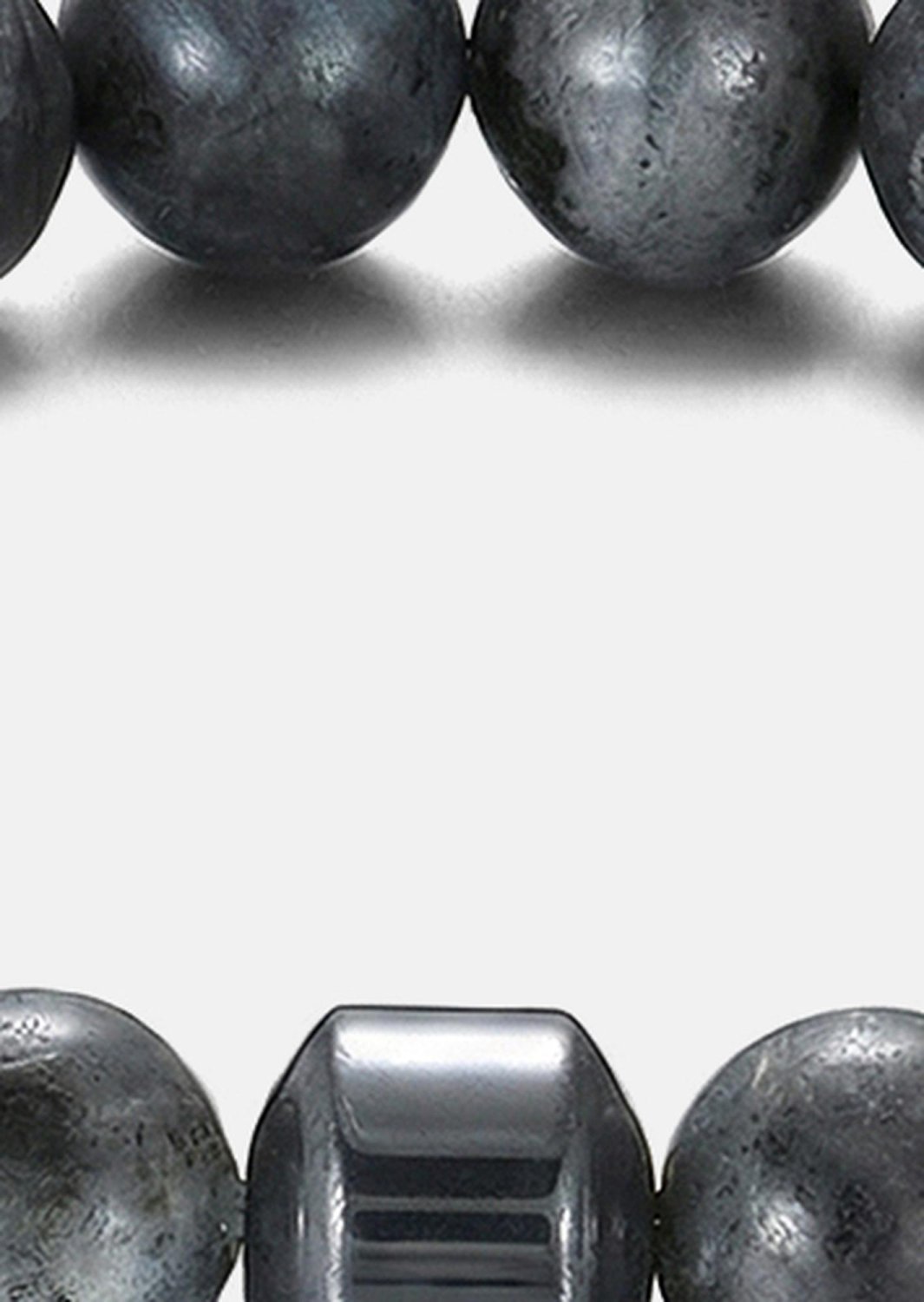 Beaded Bracelet Obsidian Charm