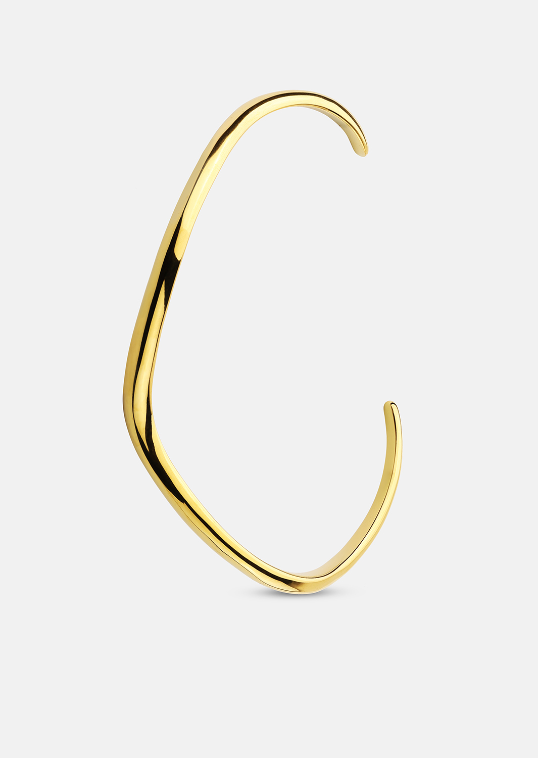 Bracelet Wave Cuff - 18k Gold Plated