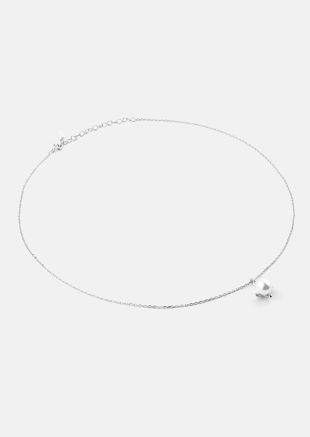 Necklace North Pearl - Silver Plated