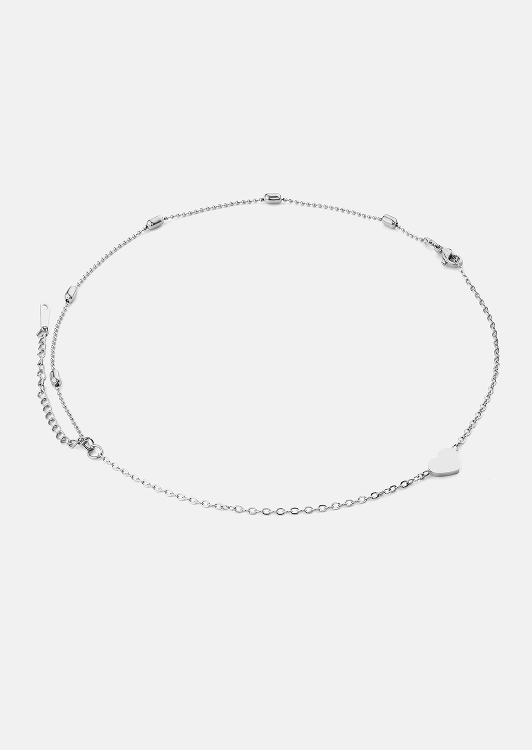 Bracelet Heart Chain – Silver Plated