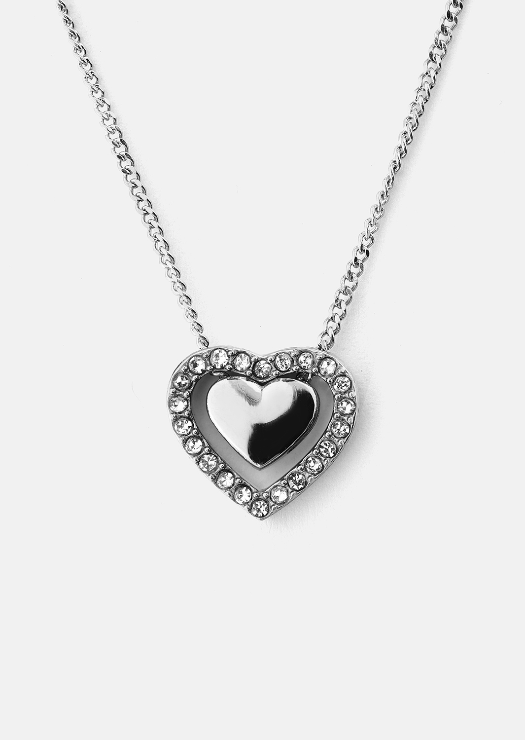 Necklace Heart Glow – Silver Plated