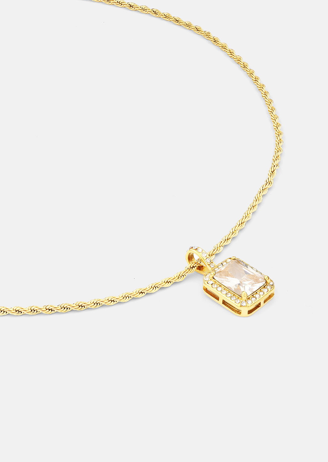 Necklace White Luxus - 18k Gold Plated