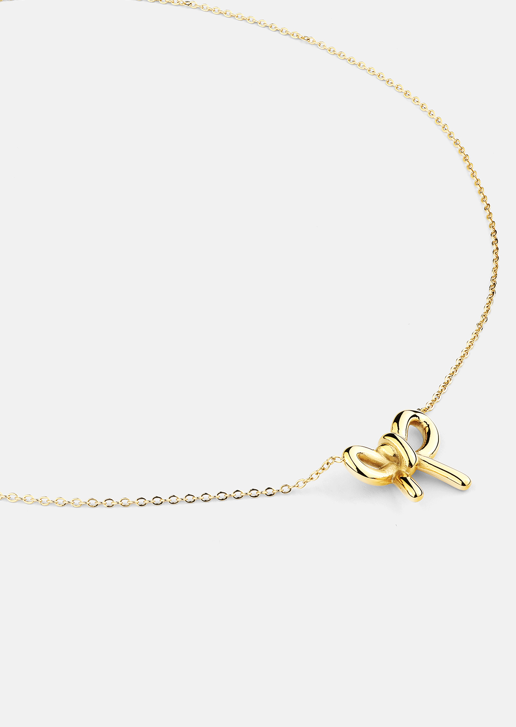 Necklace Golden Bow - 18k Gold Plated