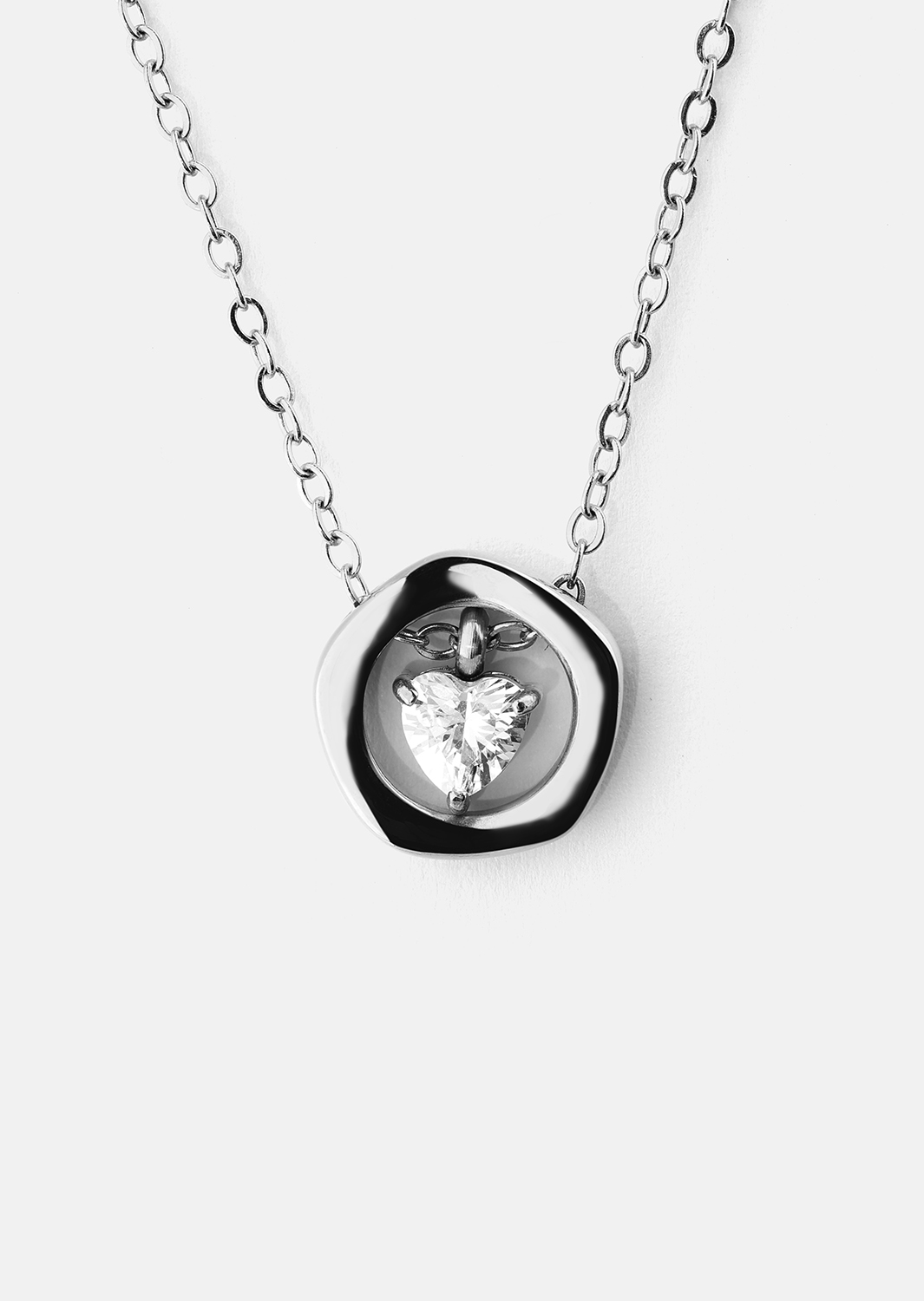Necklace Silver Heart – Silver Plated