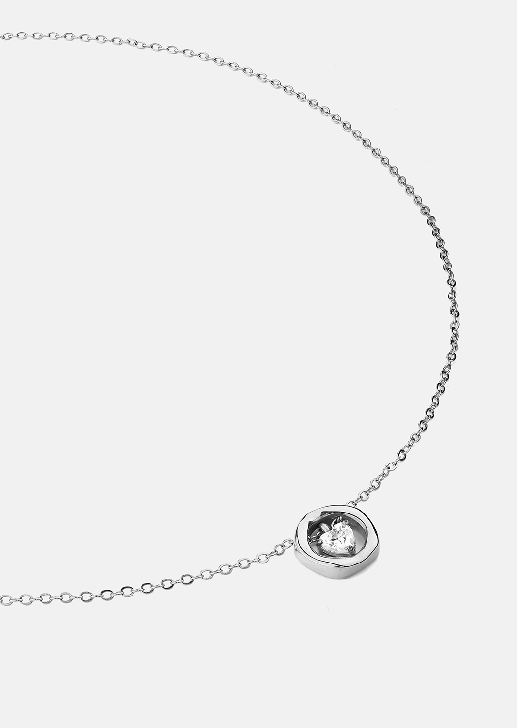 Necklace Silver Heart – Silver Plated