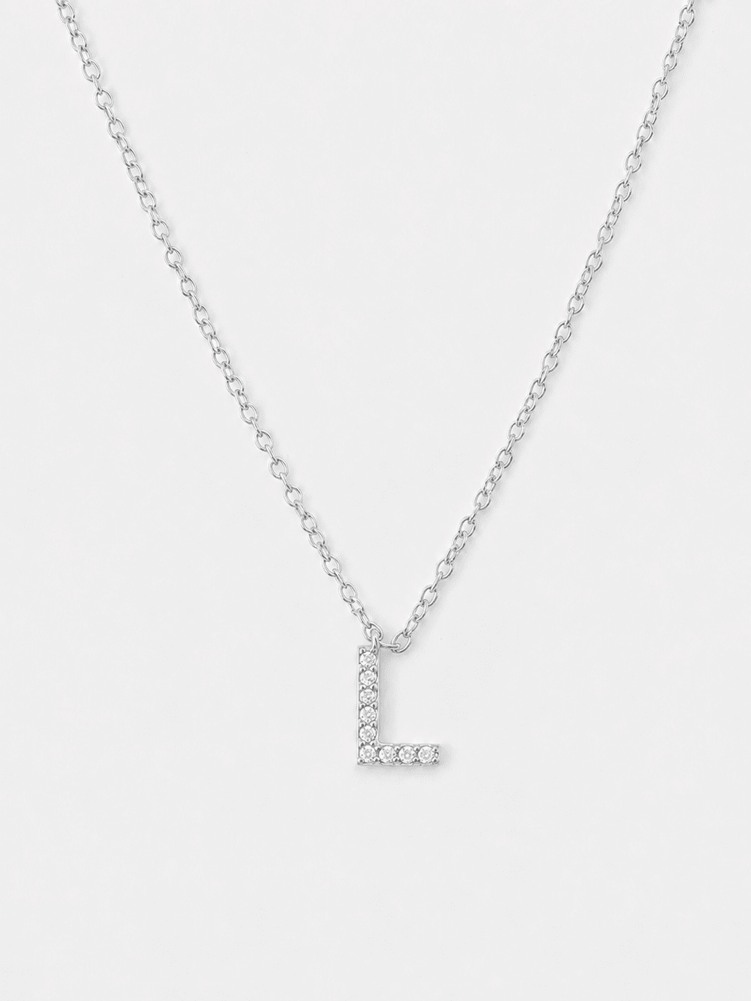 Necklace Initial Letters A-N – Silver Plated