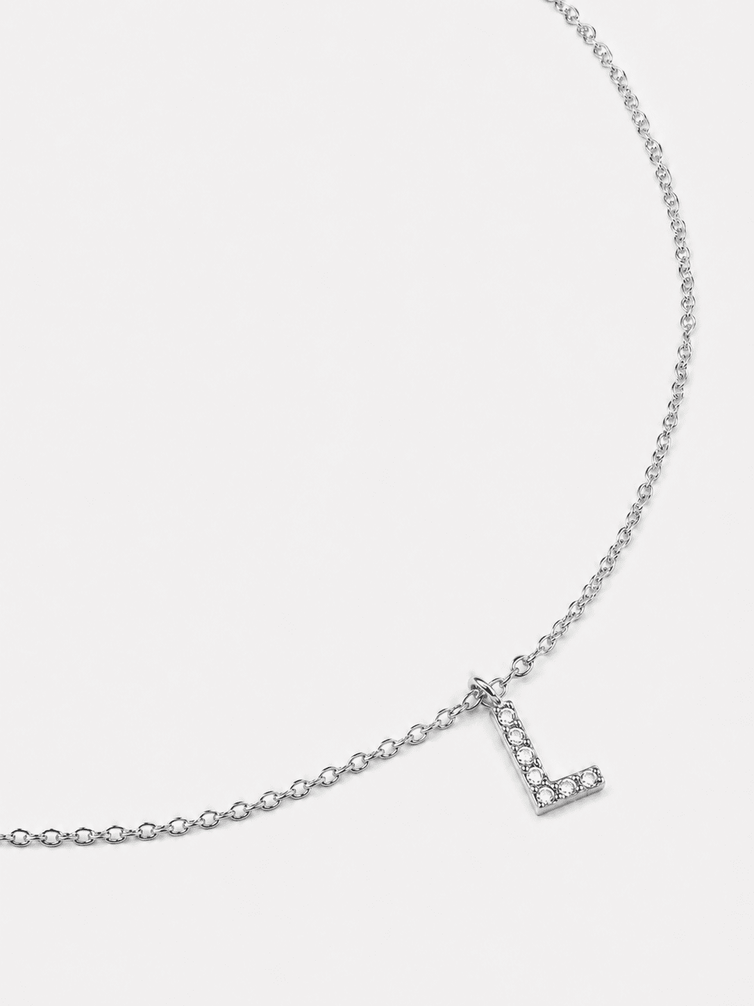 Necklace Initial Letters A-N – Silver Plated