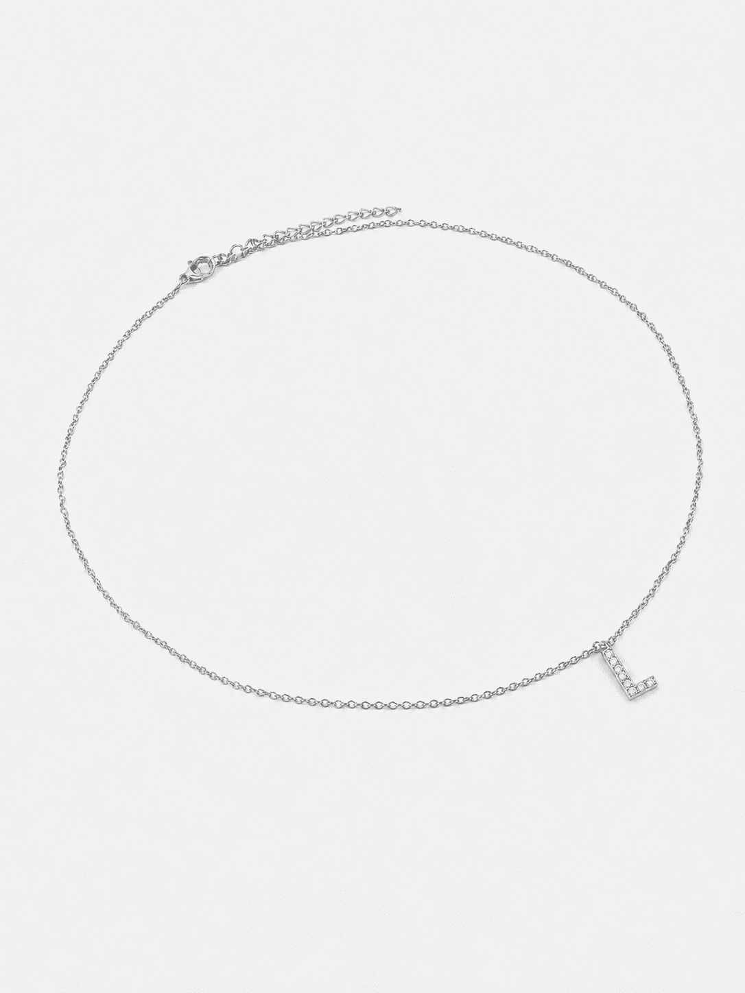 Necklace Initial Letters A-N – Silver Plated