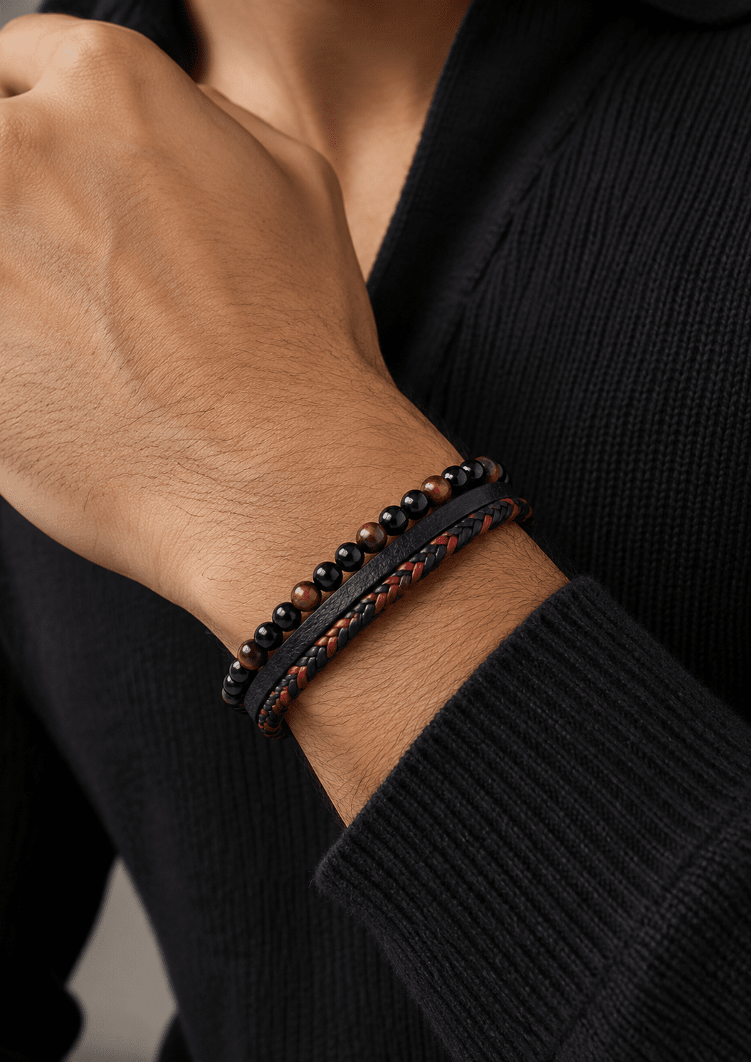 Leather Bracelet Savage Echo