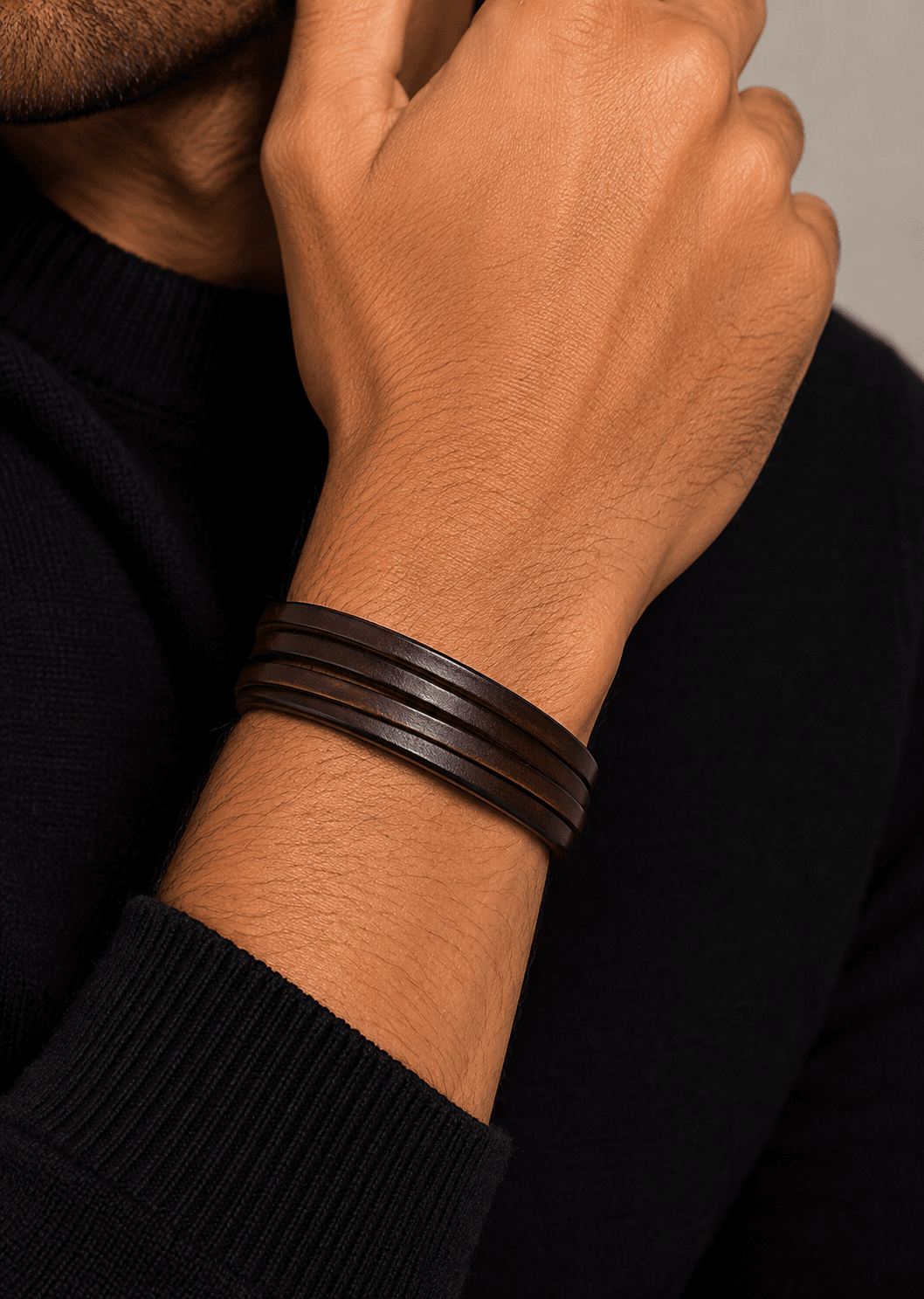 Leather Bracelet Savage Echo