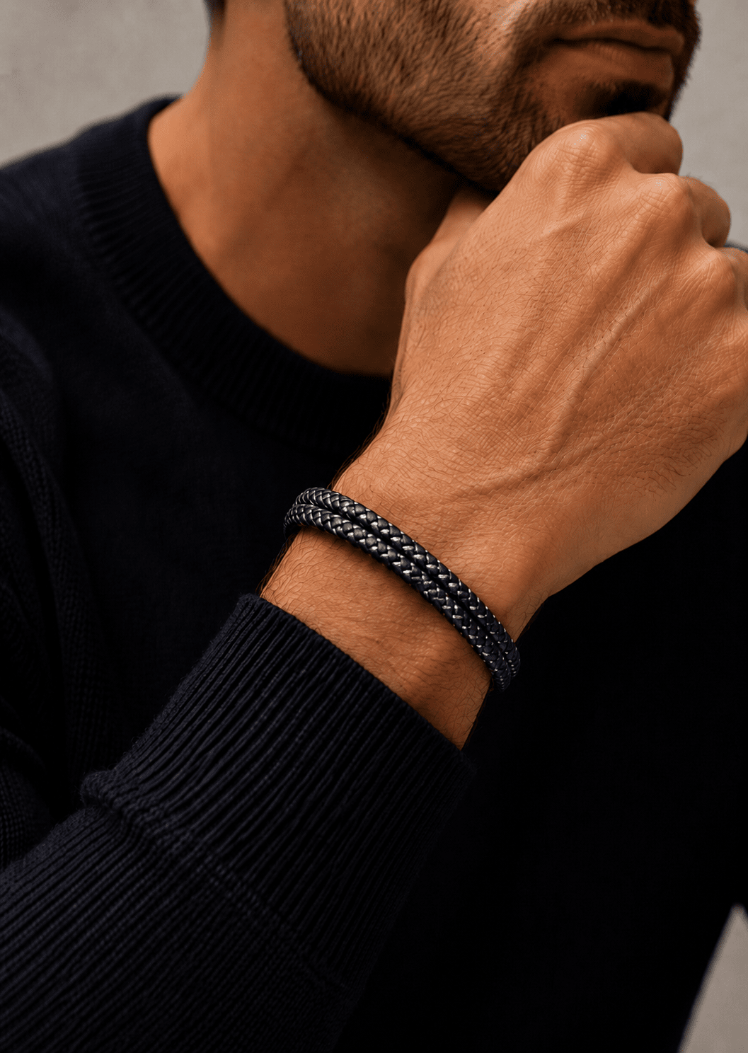 Leather Bracelet Silent Crest