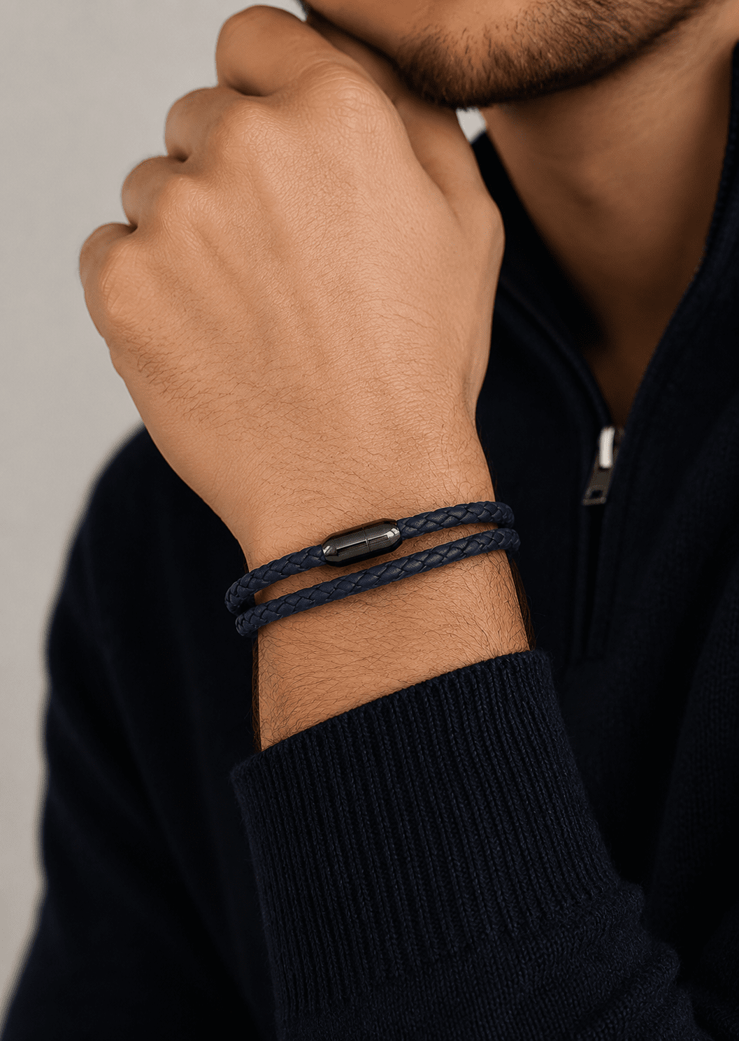 Leather Bracelet Silent Crest