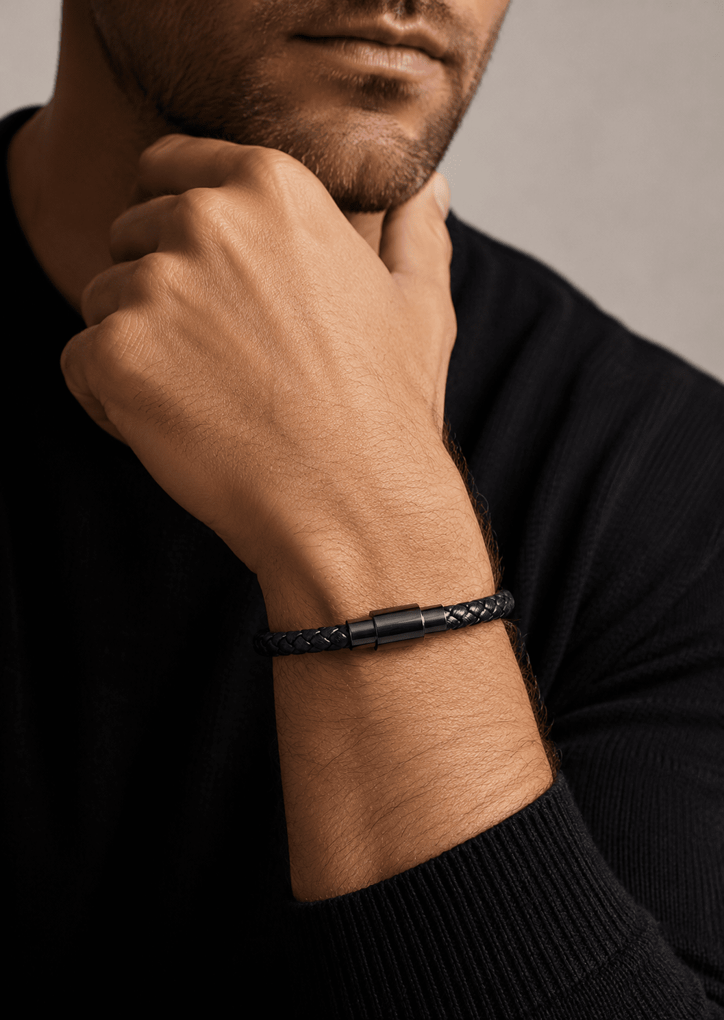 Leather Bracelet Silvan Edge