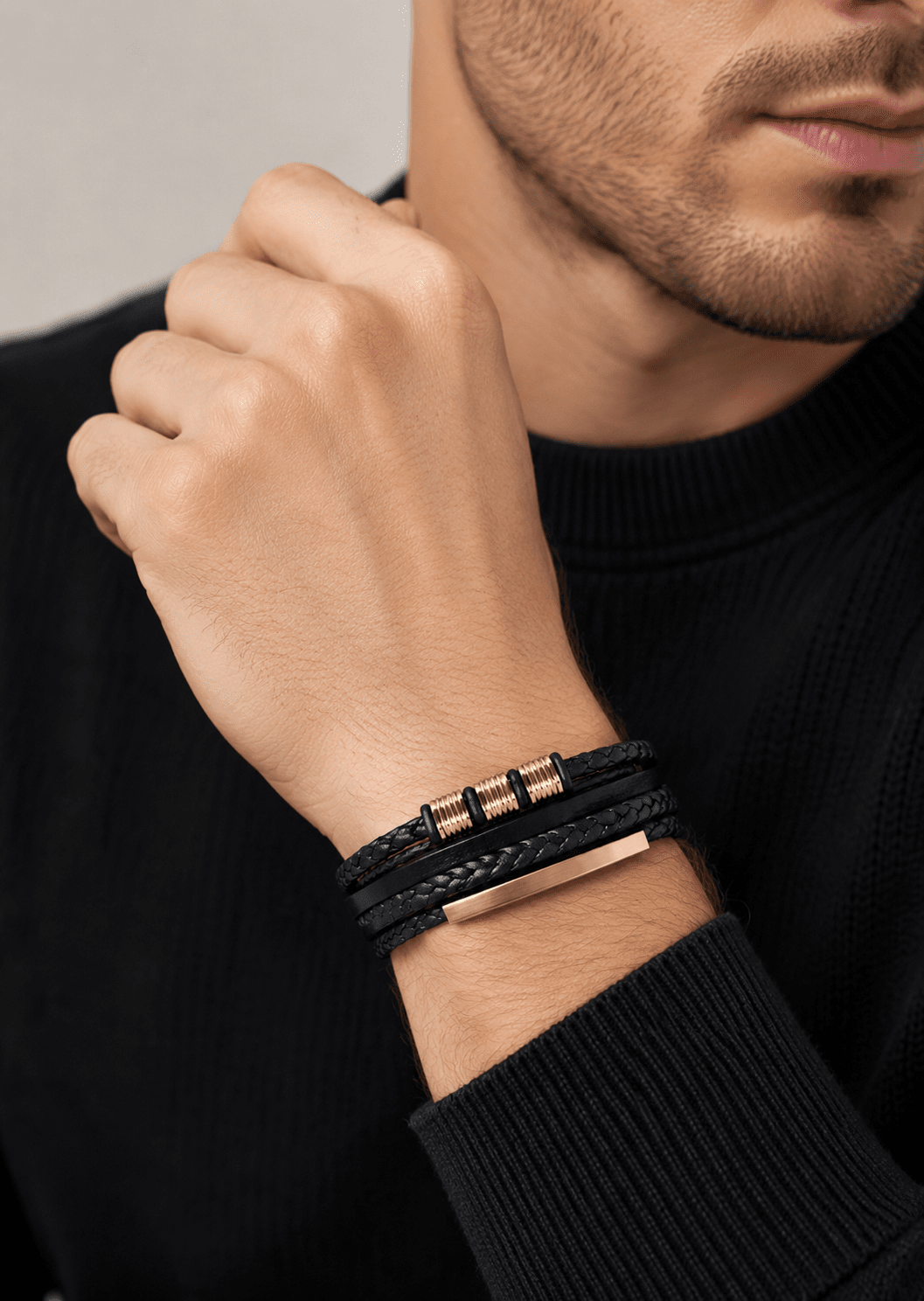 Leather Bracelet Titan Braids