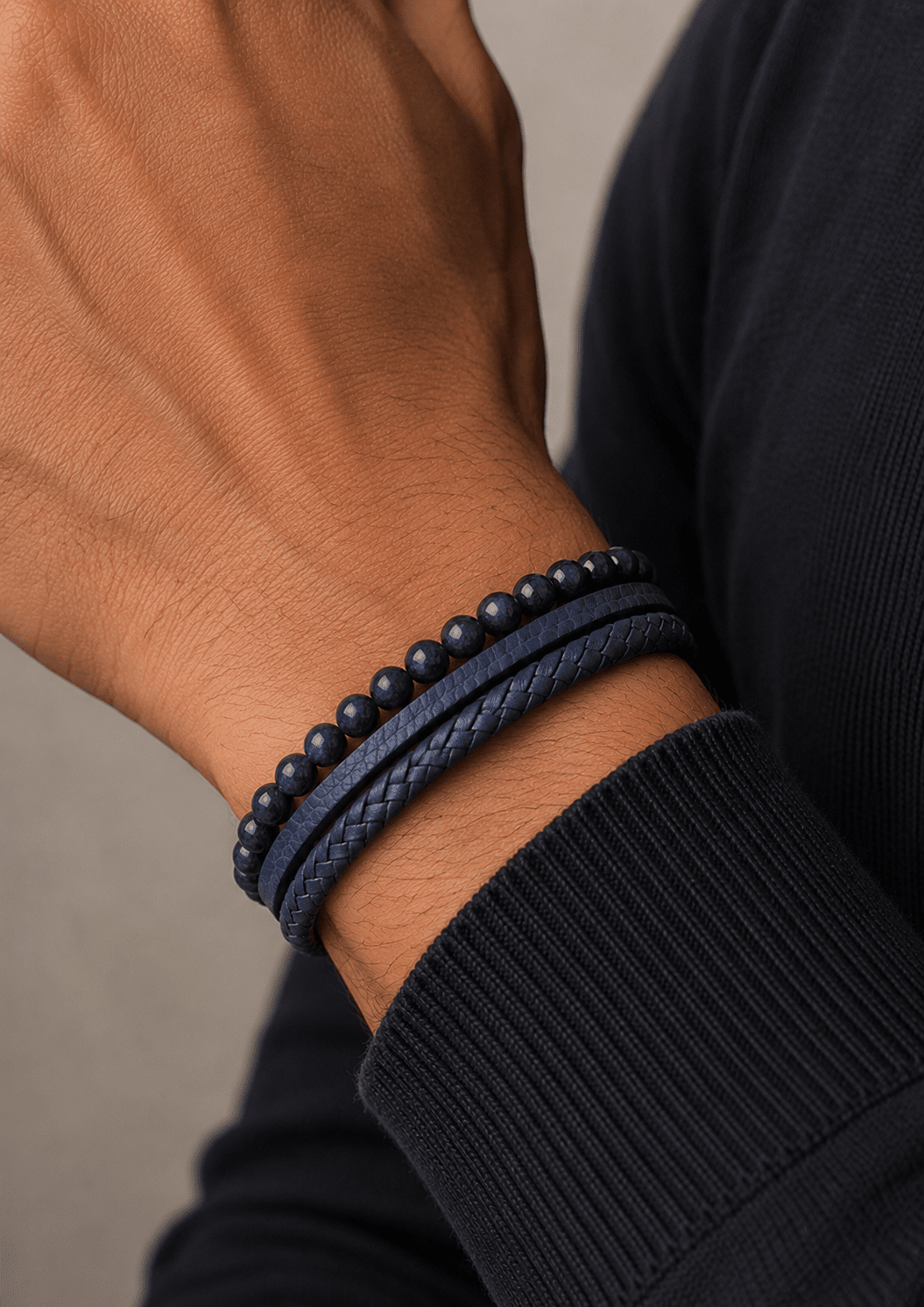 Leather Bracelet Titan Charm