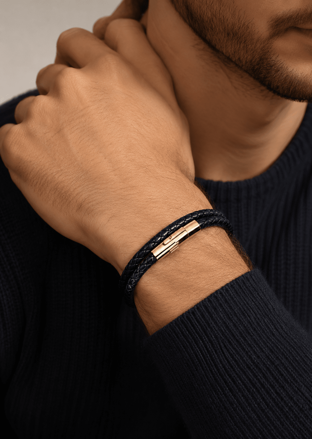 Leather Bracelet Titan Lattice