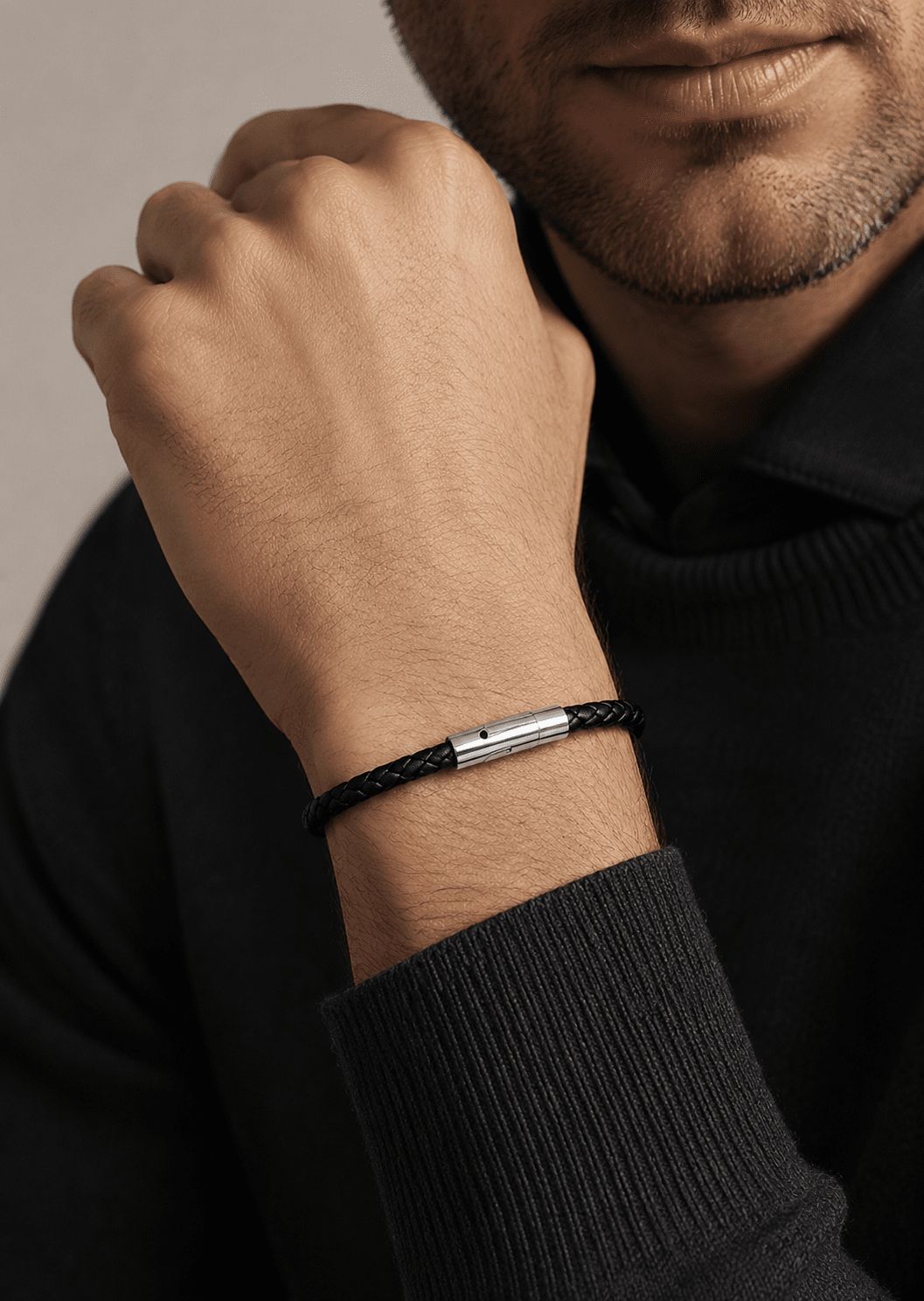 Leather Bracelet Raven Echo