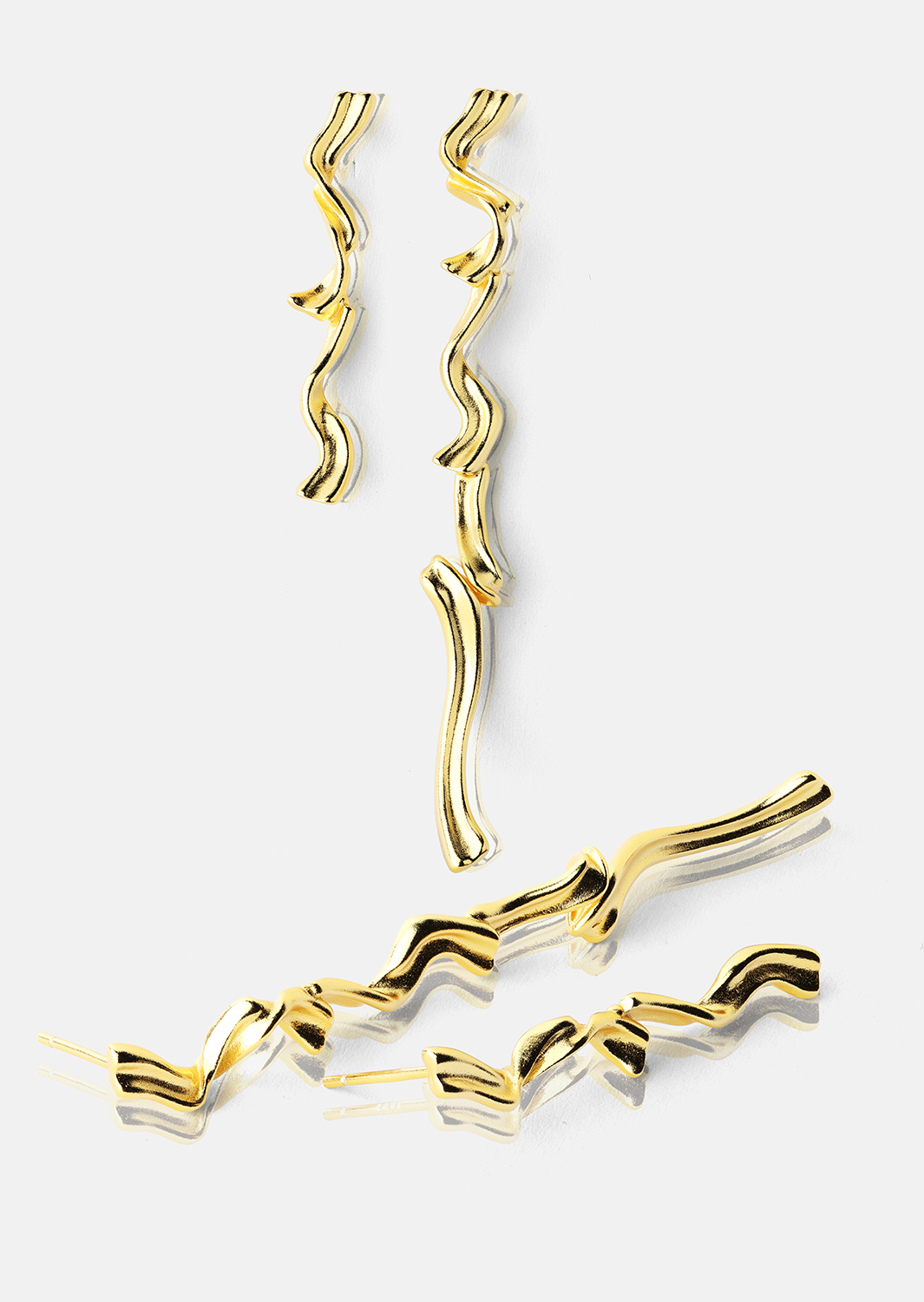 Earring Flow - 18k Gold Plated