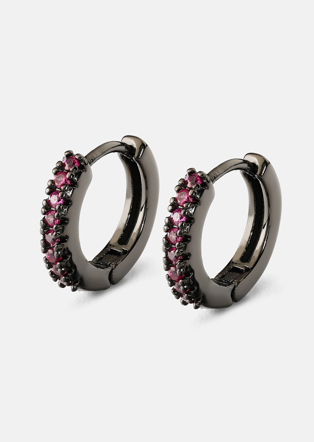 Earrings Aitana Pink - Chrome Plated