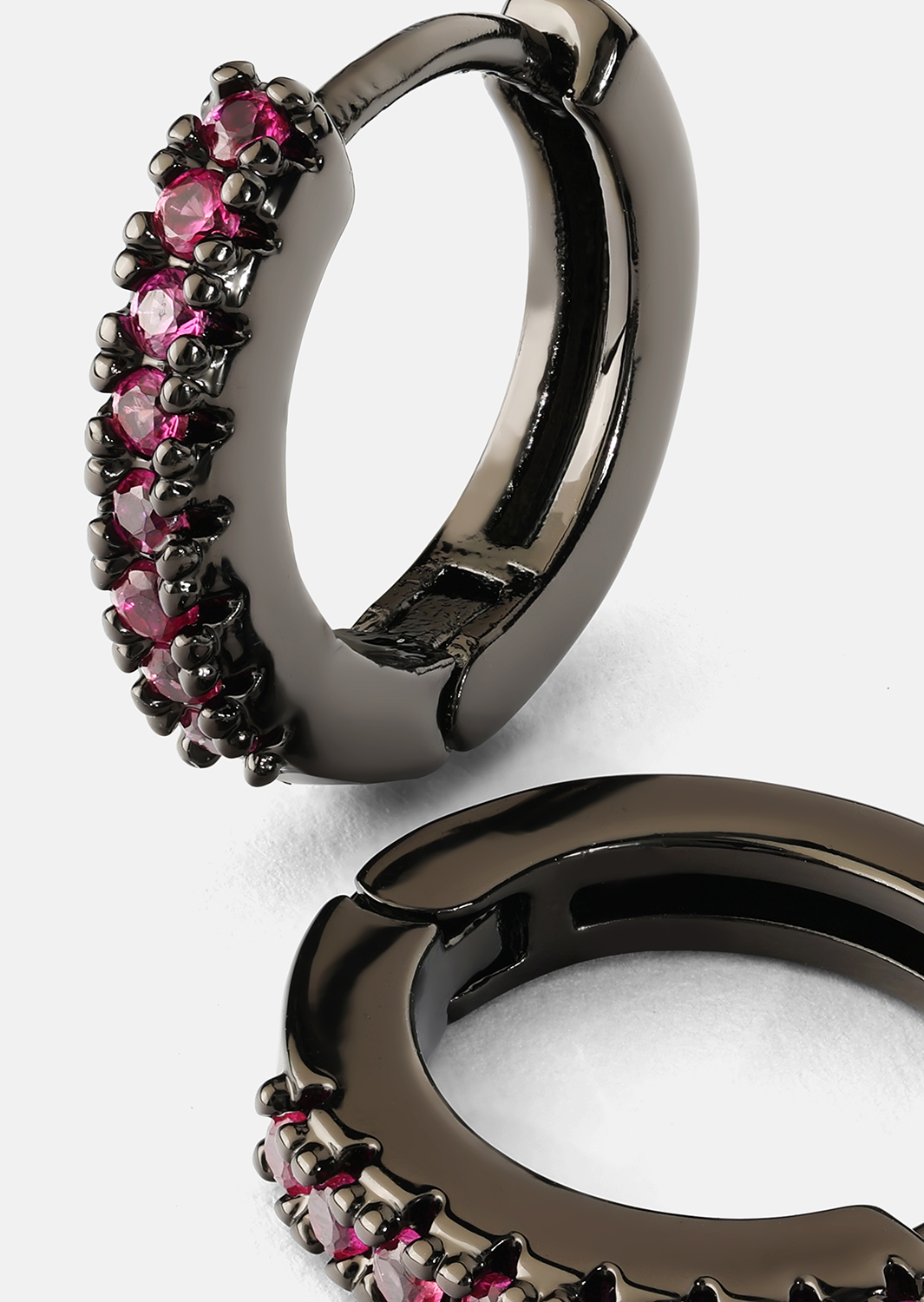 Earrings Aitana Pink - Chrome Plated