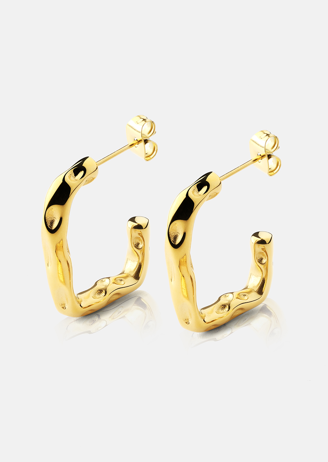 Earring Sculptura - 18k Gold Plated